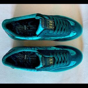 Scotch & Soda Men's AMS Marble green Sneakers.